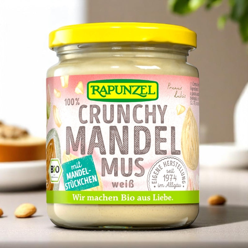Bio-Mandelbutter, knusprig, weiß - 250 g - Rapunzel