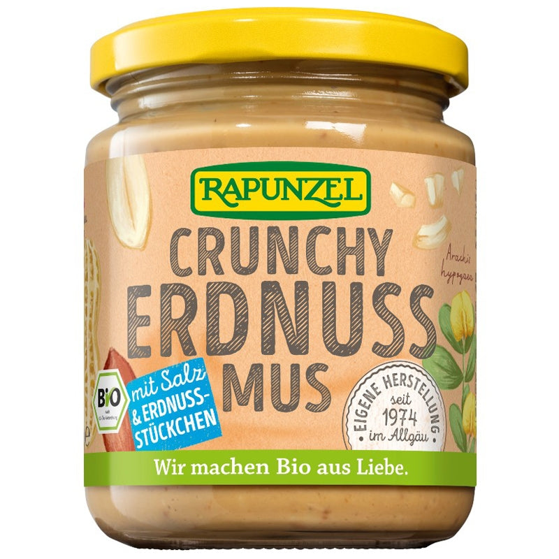Purée de cacahuètes avec sel Crunchy BIO