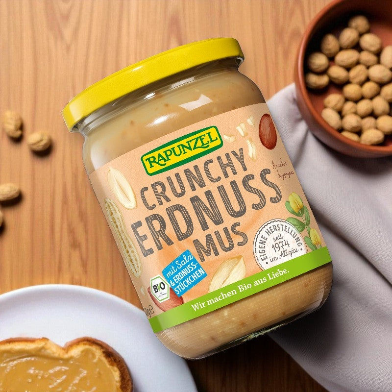 Purée de cacahuètes avec sel Crunchy BIO