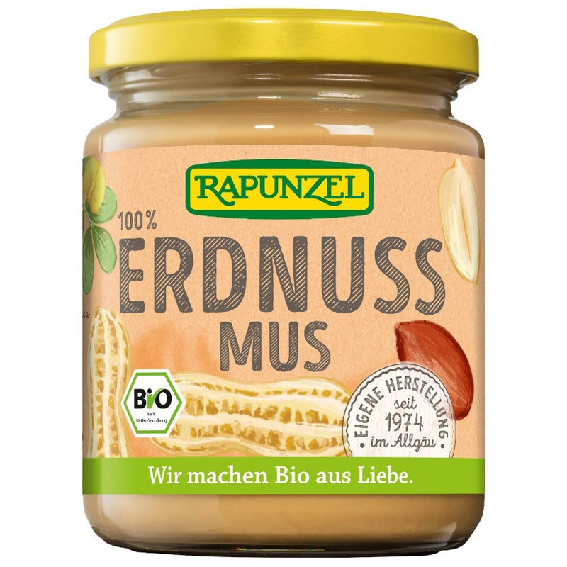 Bio-Erdnussbutter (fein) - 250 g - Rapunzel