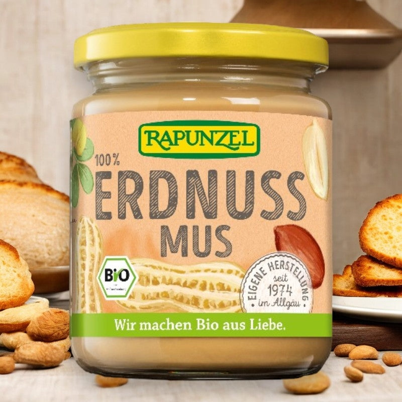 Bio-Erdnussbutter (fein) - 250 g - Rapunzel