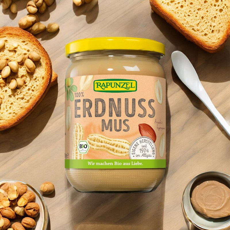 Bio-Erdnussbutter (fein) - 500 g - Rapunzel