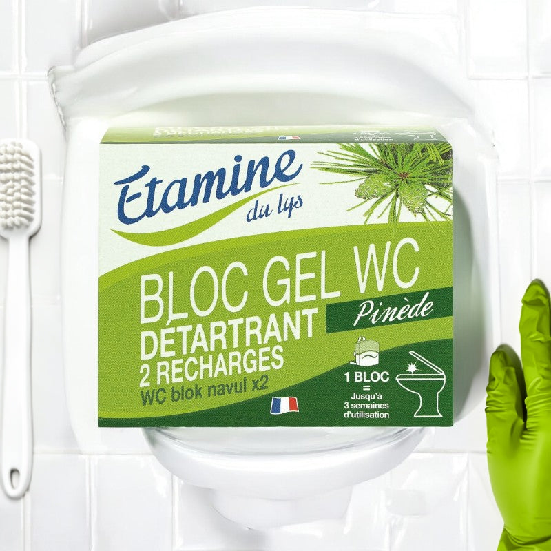 Etamine du Lys - Recharge bloc gel WC détartrant écologique pin 2x50ml