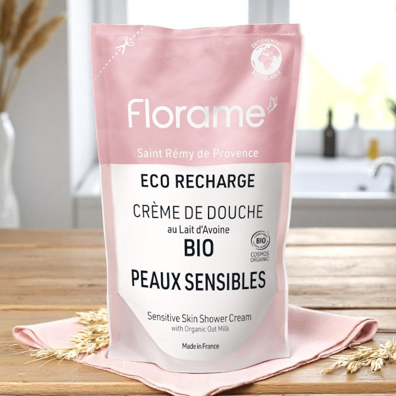 Florame - Recharge crème de douche BIO lait d'avoine 700ml
