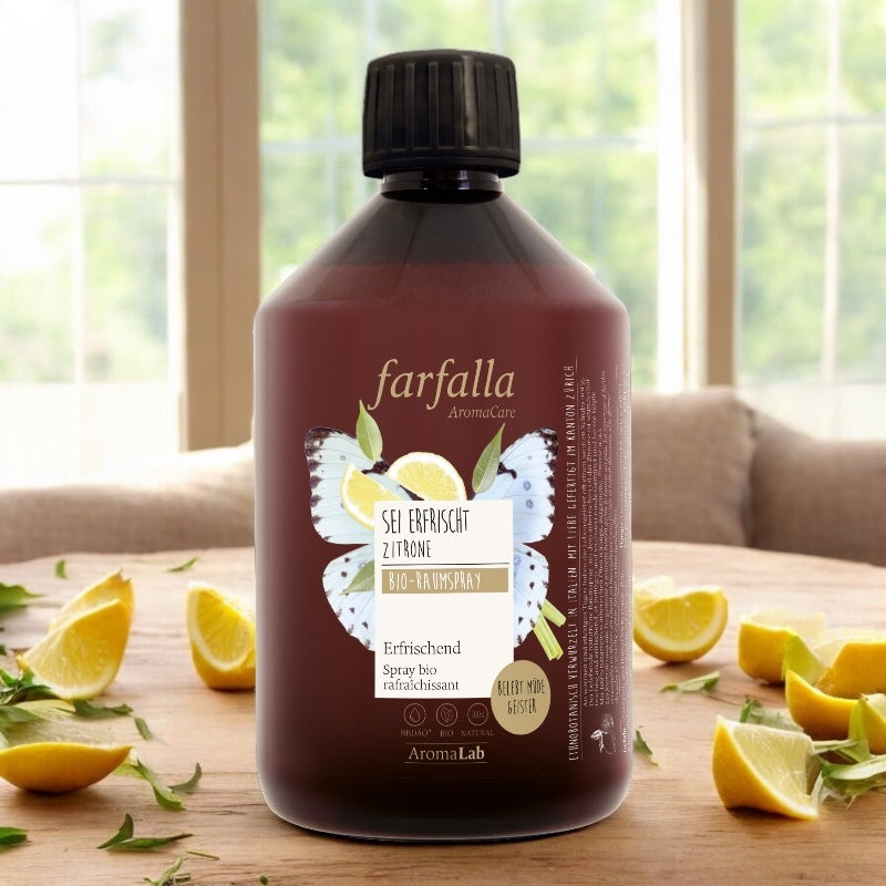 Farfalla - Recharge spray ambiant Rafraîchissant BIO citron 500ml