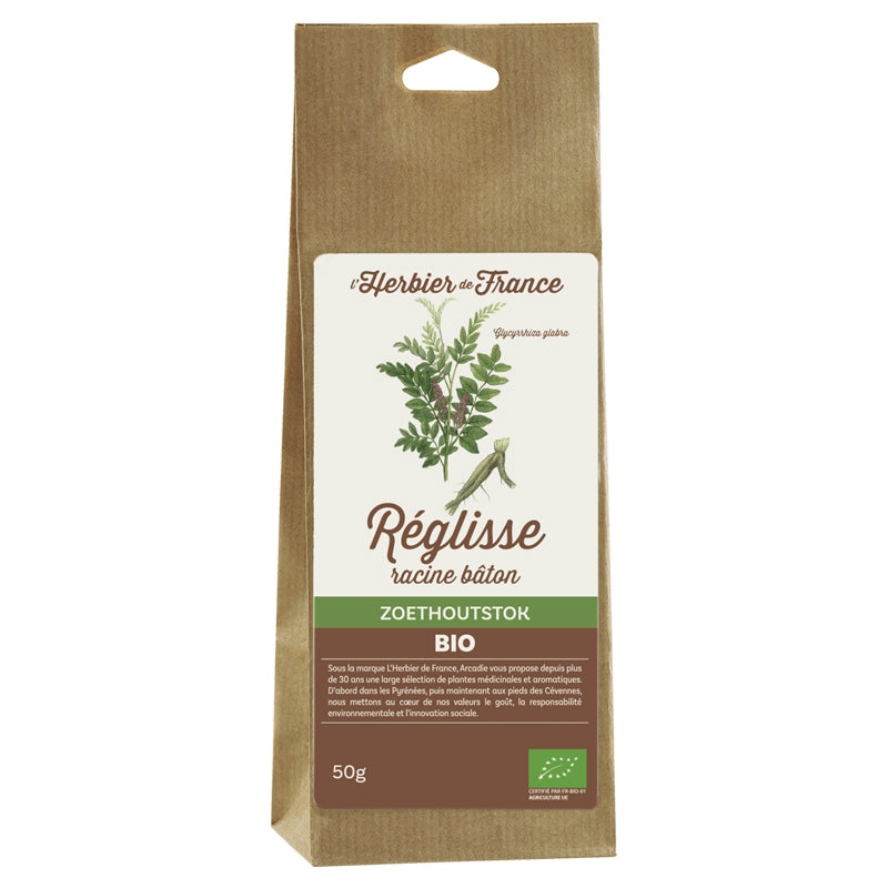 Bio-Lakritz (Wurzelstäbchen) - 50 g - L'Herbier de France
