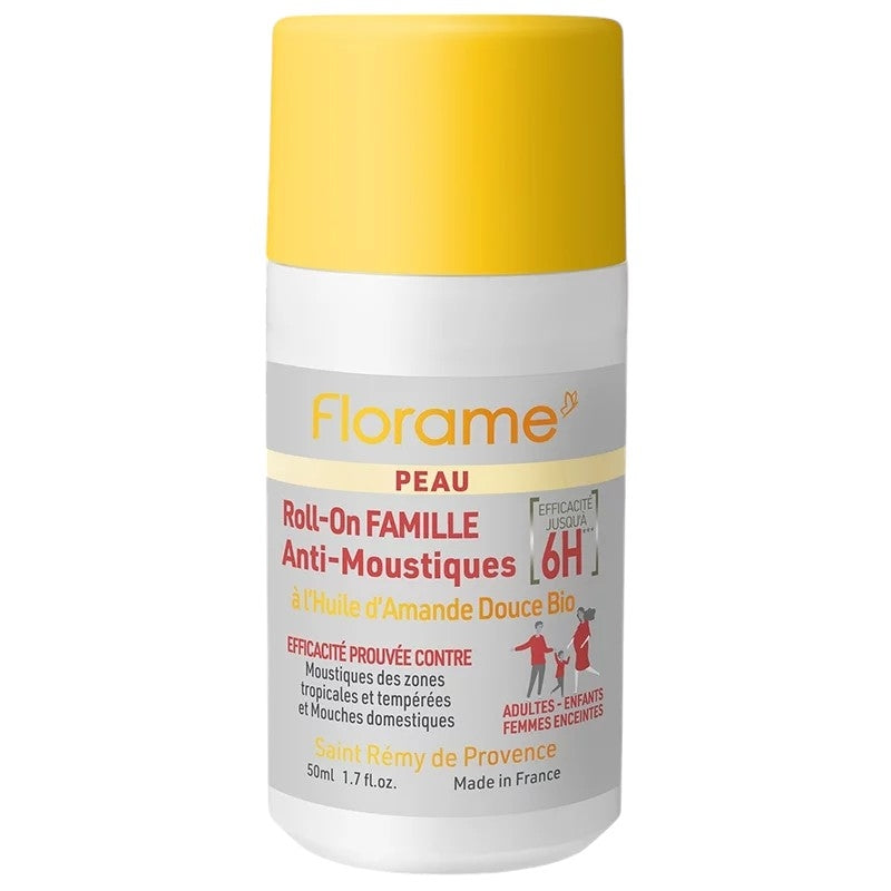Florame - Roll-on famille anti-moustiques BIO amande douce 50ml