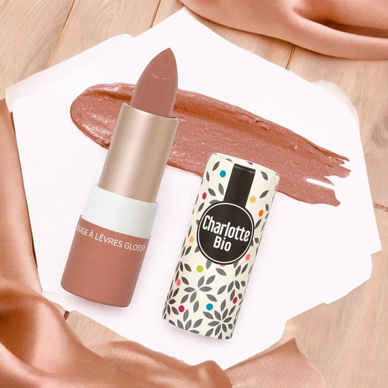 Charlotte Bio - Lippenstift Nude Mokka glänzend BIO 3.5g