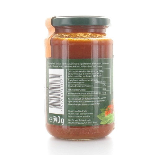 Sauce tomate au basilic BIO