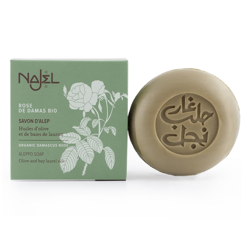 Aleppo-Seife mit Damaszener Rose BIO