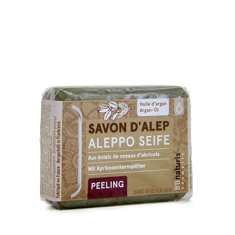 BIOnaturis - Savon d'Alep exfoliant naturel 3% laurier & argan