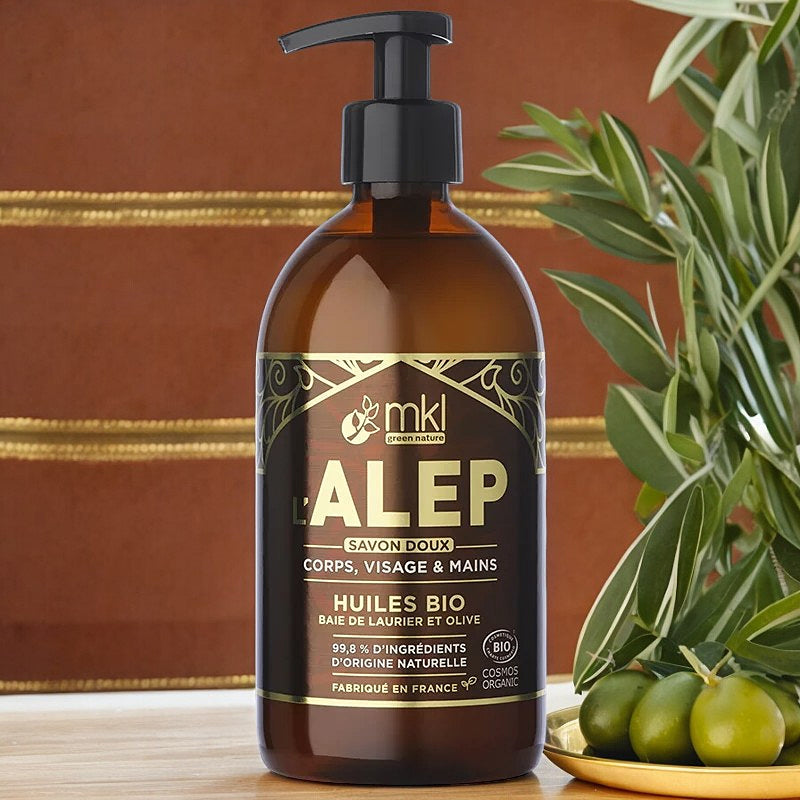 Savon d'Alep liquide BIO olive & laurier