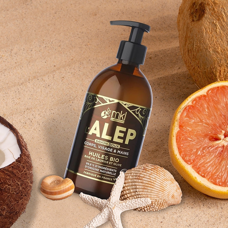 Savon d'Alep liquide BIO olive & laurier