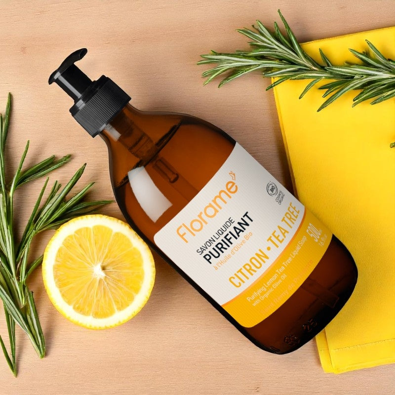 Florame - Savon liquide BIO citron & tea tree 500ml