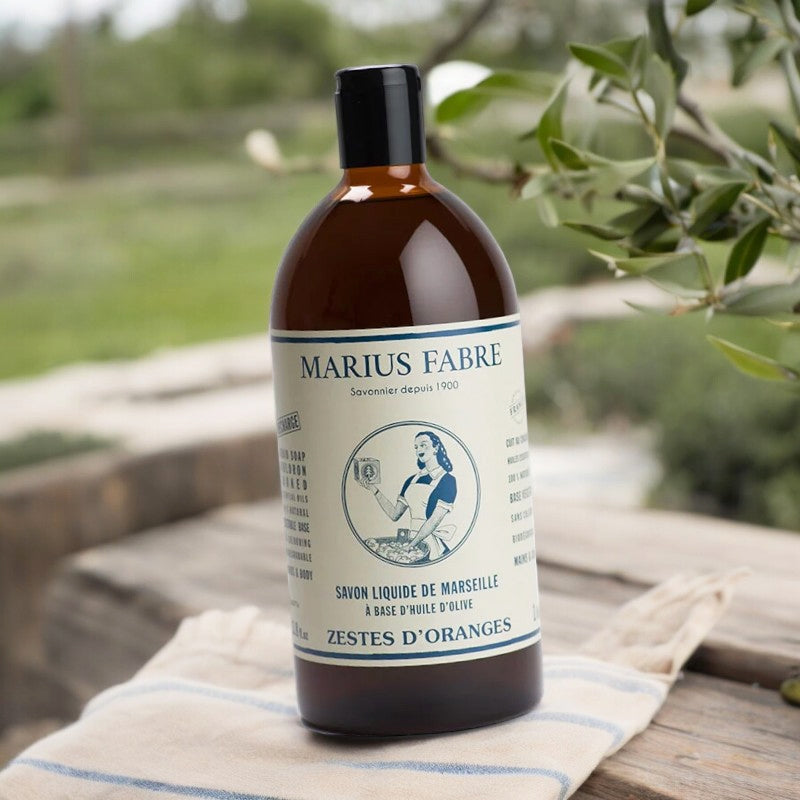 Savon liquide de Marseille aux zestes d'oranges - 1l
