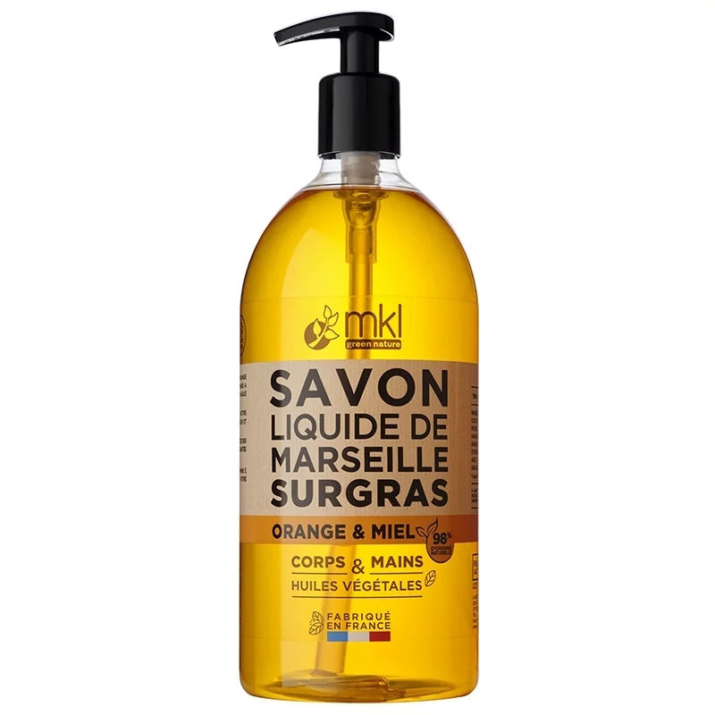 Marseiller Flüssigseife Orange & Honig 1l