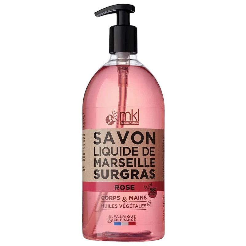 Savon liquide de Marseille rose 1l
