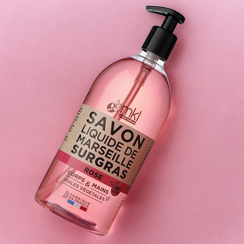Savon liquide de Marseille rose 1l