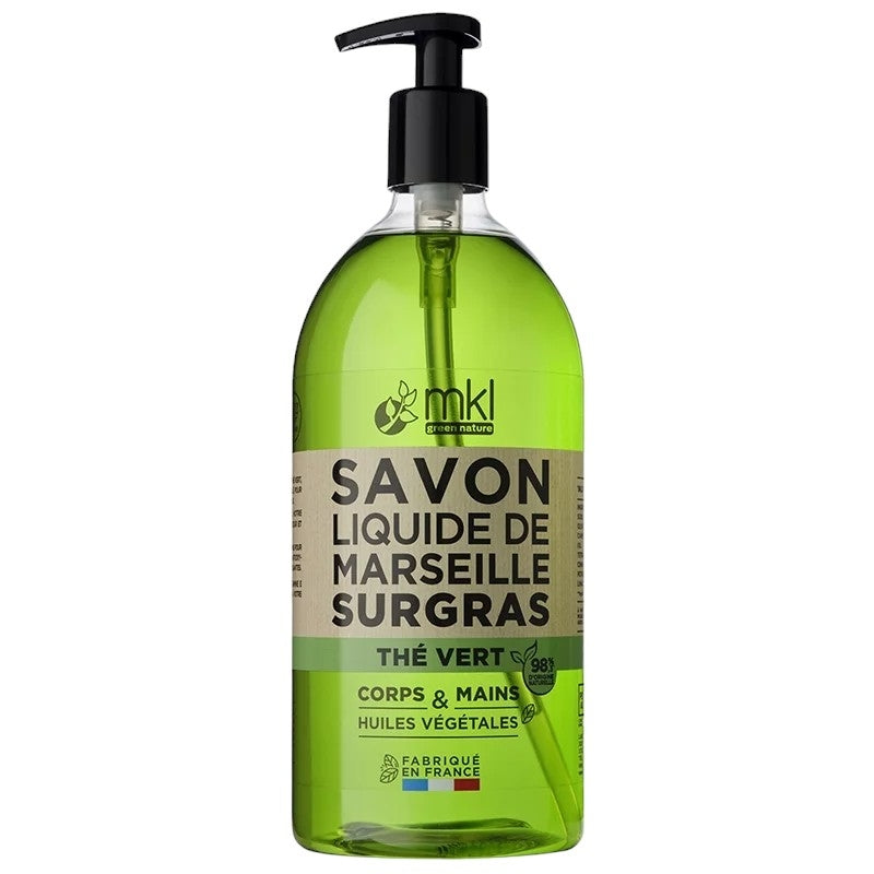 Savon liquide de Marseille thé vert 1l