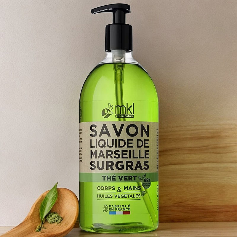 Savon liquide de Marseille thé vert 1l