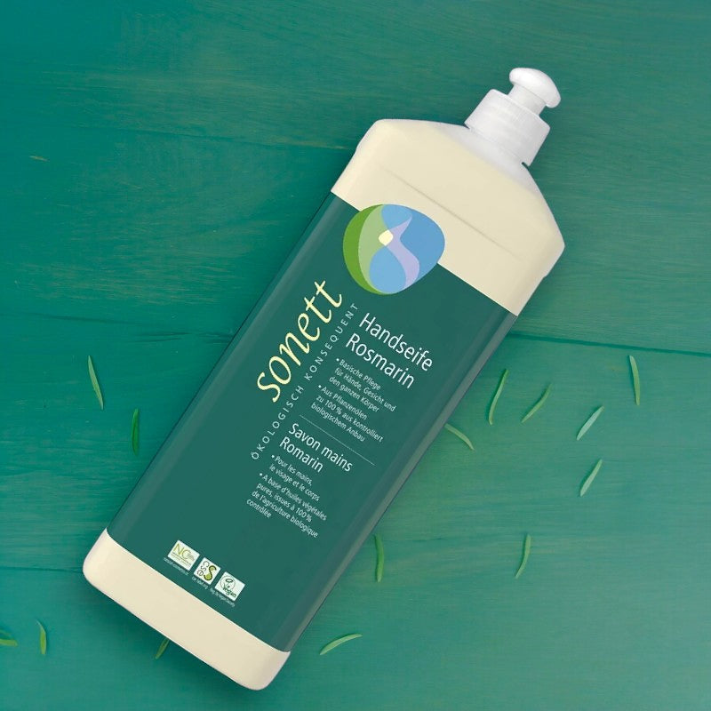 Flüssigseife für Hände, Gesicht & Körper Rosmarin ECO - 1 l