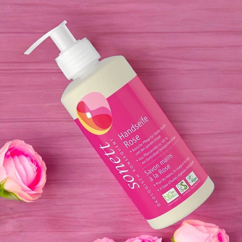 Savon liquide mains, visage & corps rose ECO - 300ml