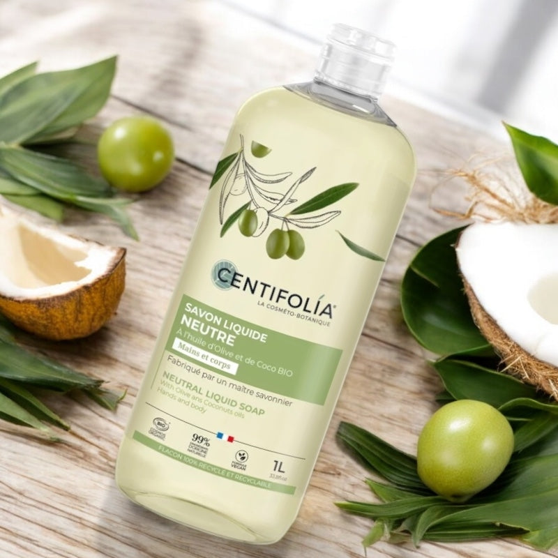 Centifolia - Neutrale Flüssigseife Olive & Kokos BIO 1l