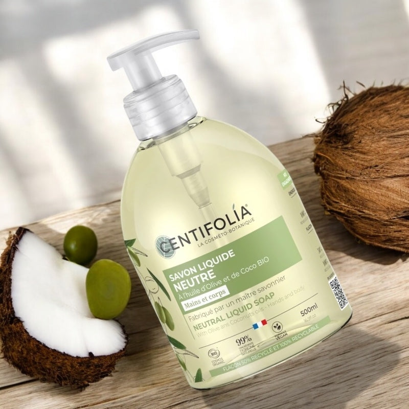 Centifolia - Neutrale Flüssigseife Olive & Kokos BIO 500ml