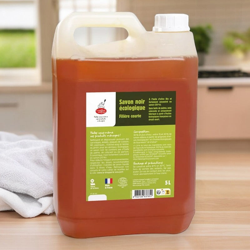 Savon noir liquide huile d'olive BIO - 5l