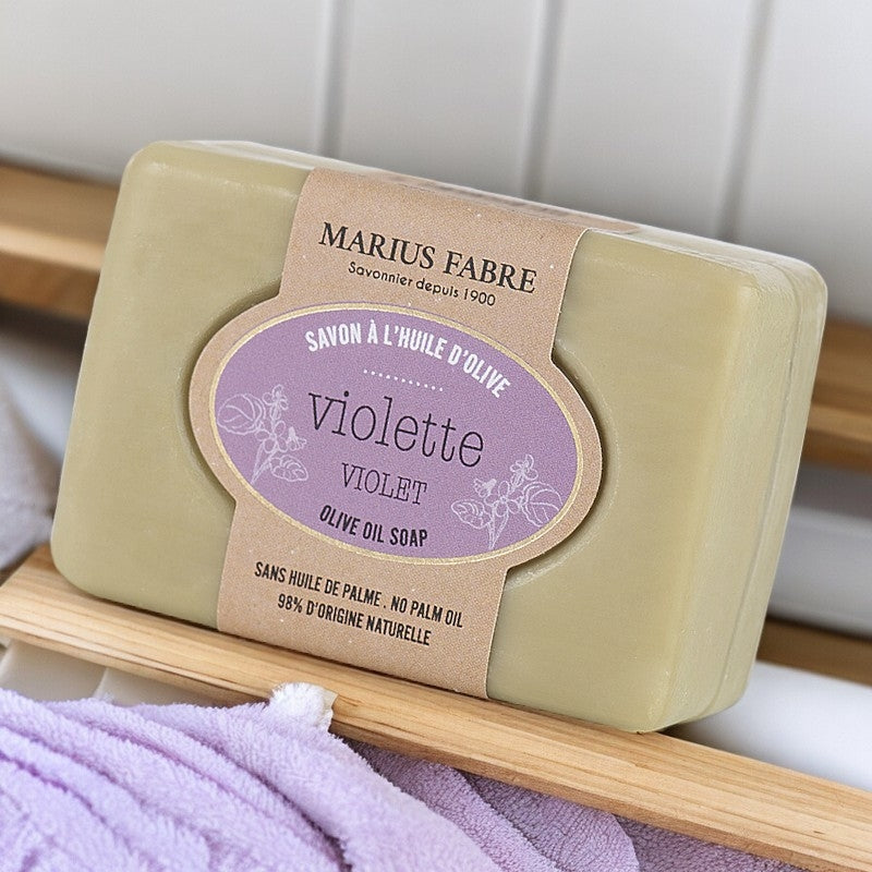 Savonnette à l'huile d'olive & à la violette