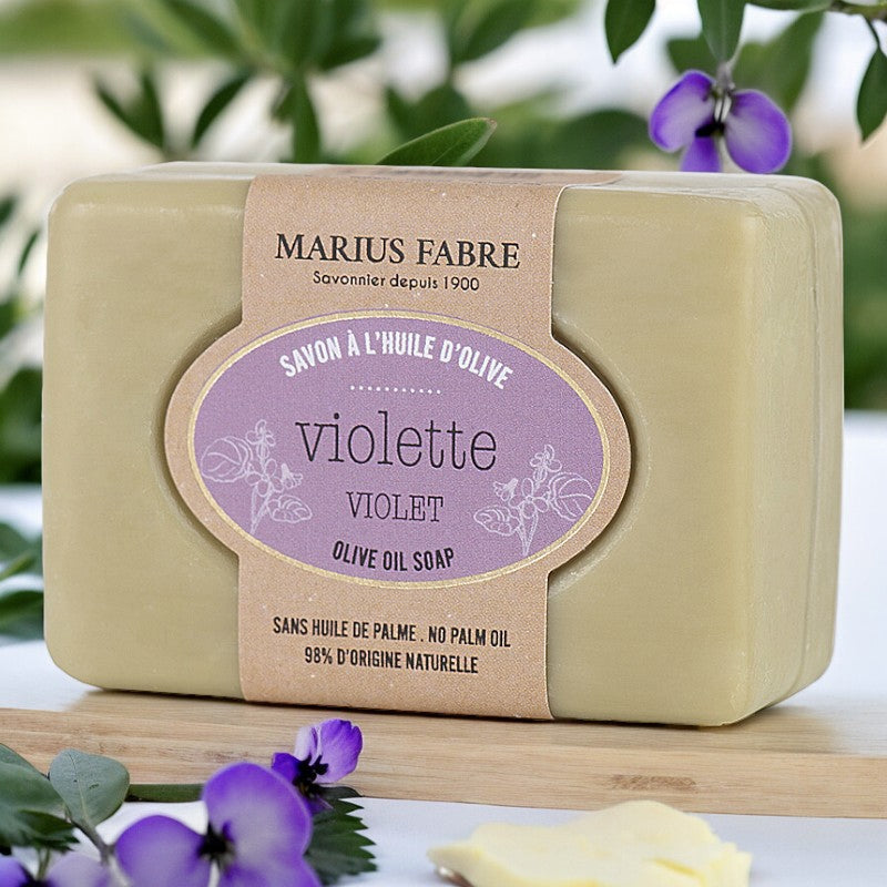 Savonnette à l'huile d'olive & à la violette