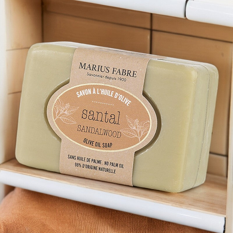 Savonnette à l'huile d'olive & au santal