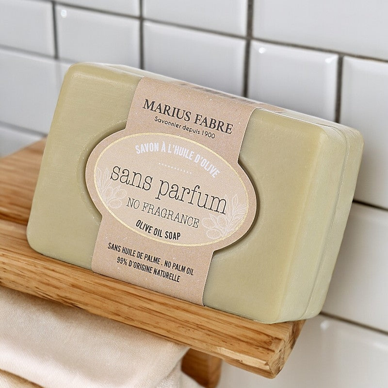 Savonnette à l'huile d'olive sans parfum