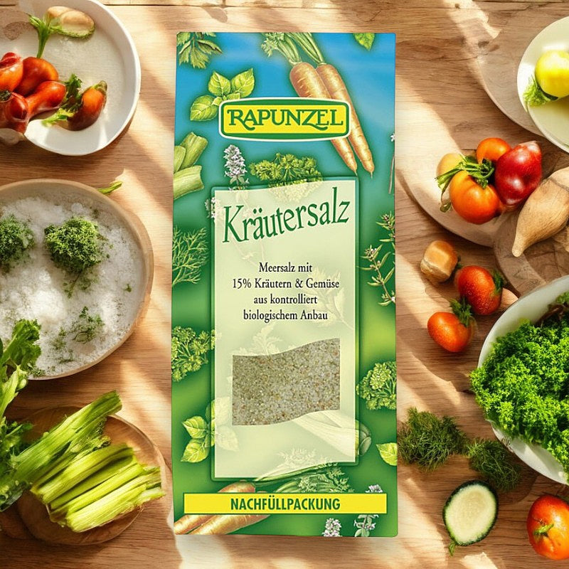 Sel aux herbes contenant 15% d'herbes et de légumes BIO