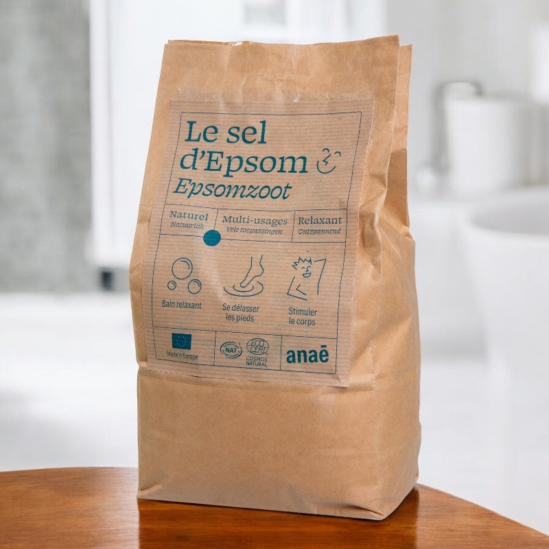 Anaé - Sel d'Epsom 2,5kg - sulfate de magnésium pour le bain
