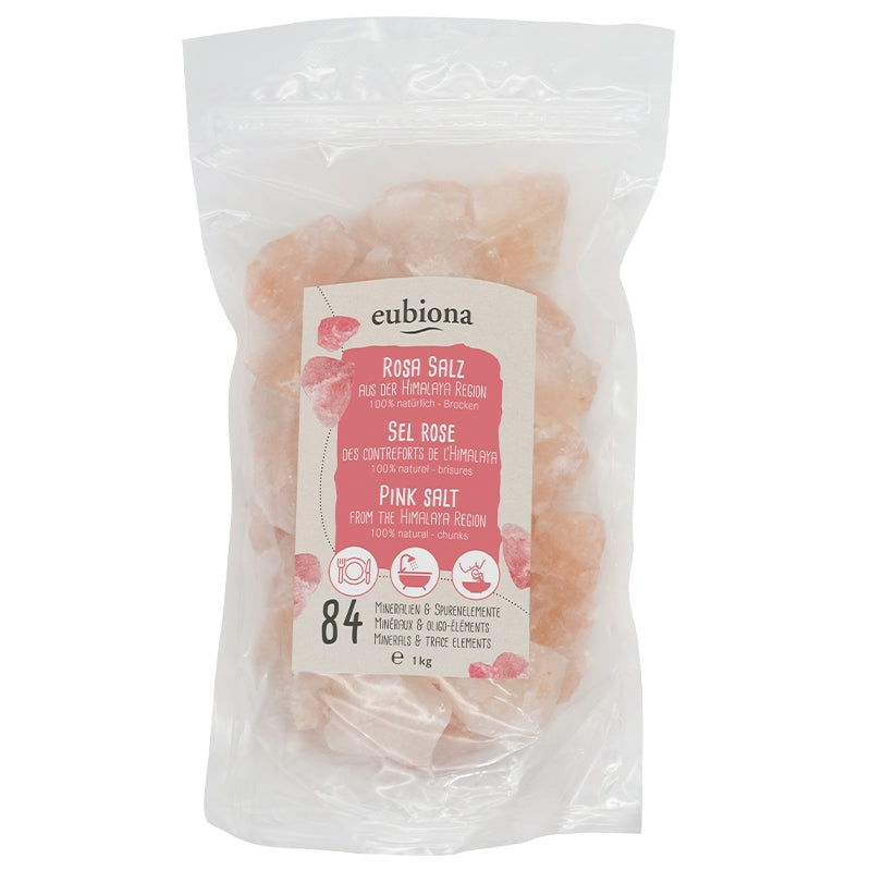 Eubiona - Sel rose de l'Himalaya en brisures 1kg