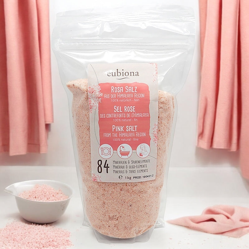 Eubiona - Sel rose de l'Himalaya finement broyé 1kg