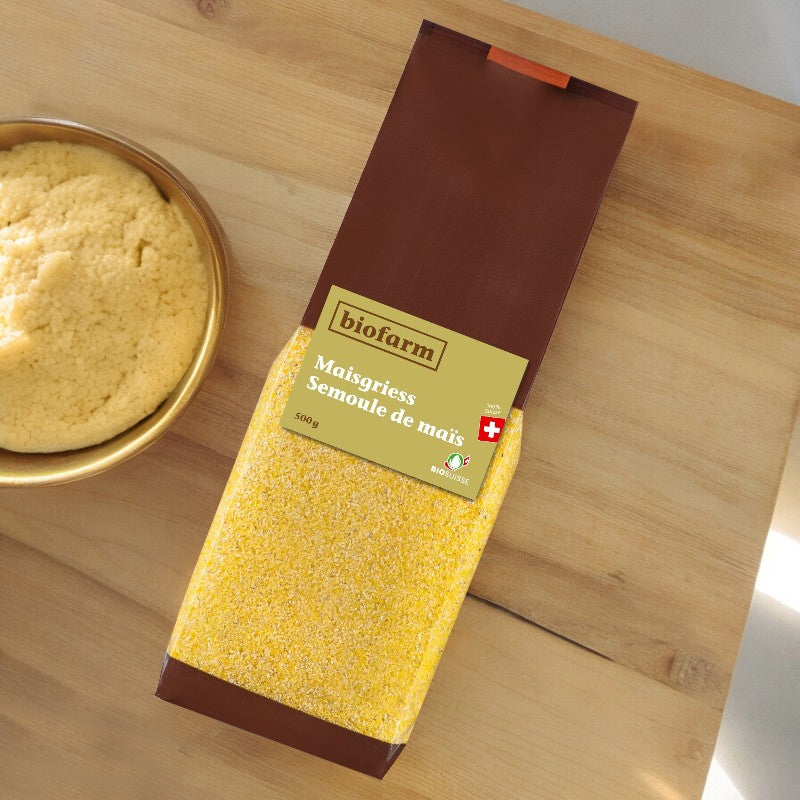 Biofarm - Bio-Schweizer Maisgrieß (mittelgrob) 500g