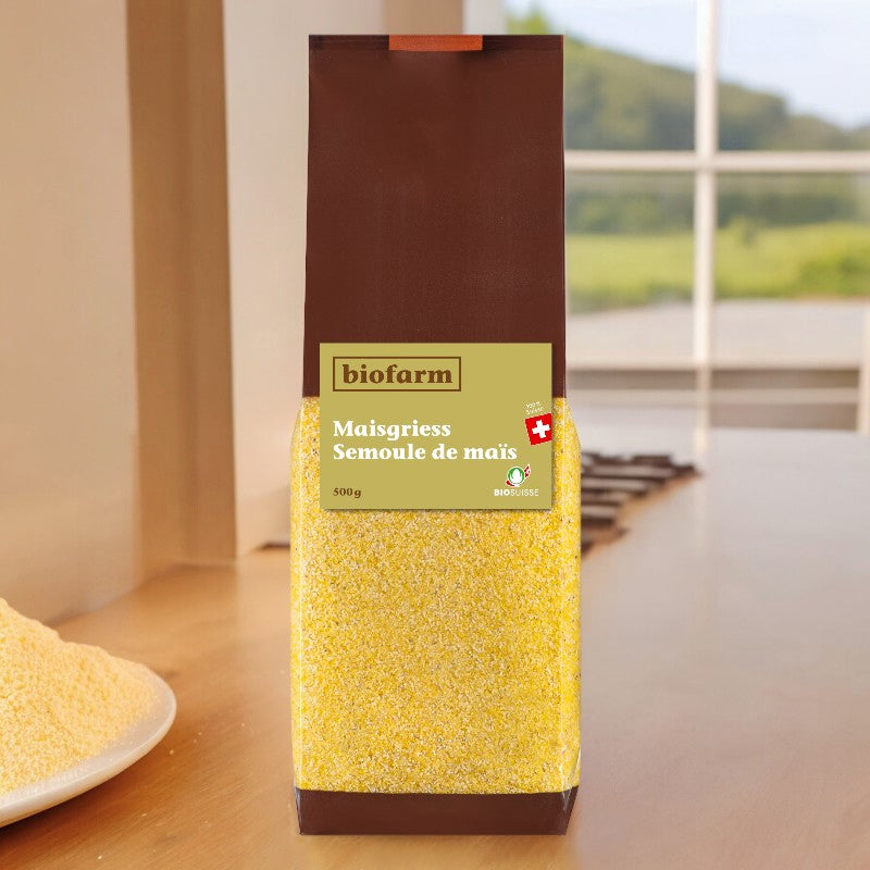 Biofarm - Semoule de maïs moyenne suisse BIO 500g