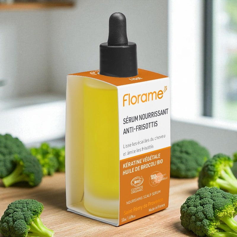 Florame - Nährendes Anti-Frizz-Serum Keratin & Brokkoli BIO 50ml