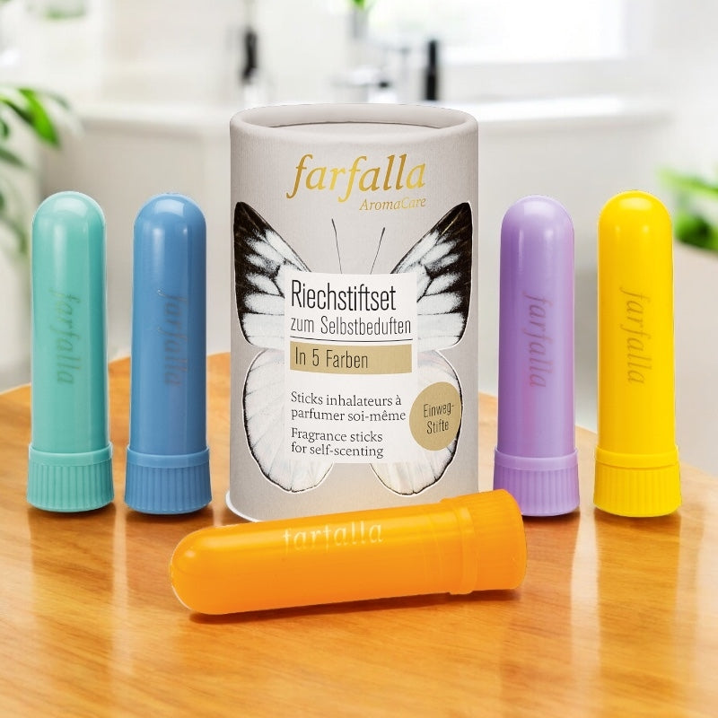 Farfalla - Set sticks inhalateurs de 5 couleurs