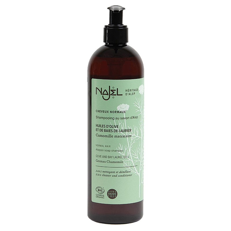 Shampooing 2 en 1 cheveux normaux BIO savon d'Alep & camomille