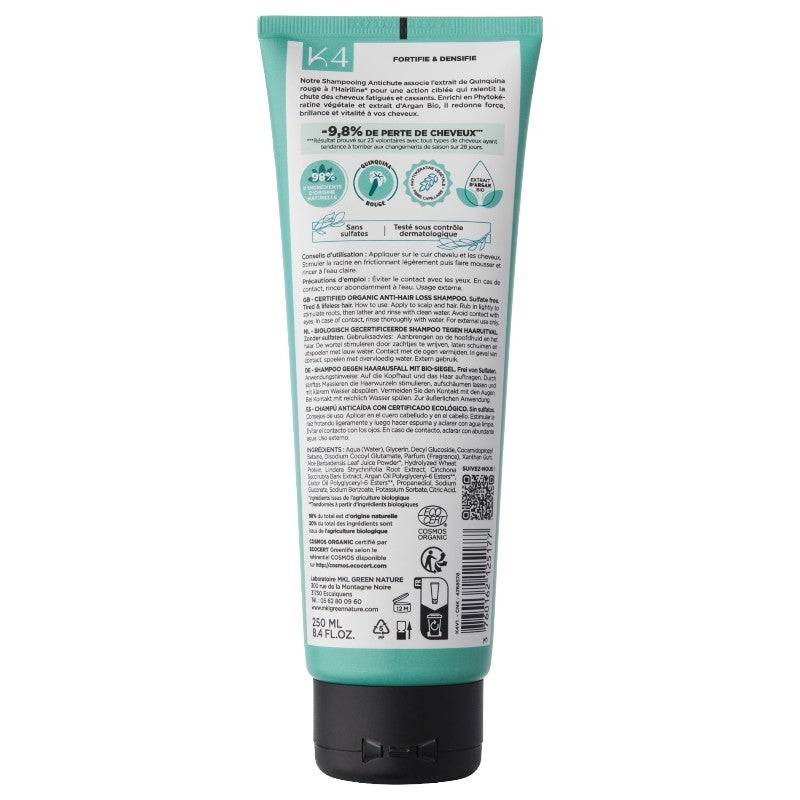 Anti-Haarausfall Shampoo Rizinus & roter Chinarinde BIO