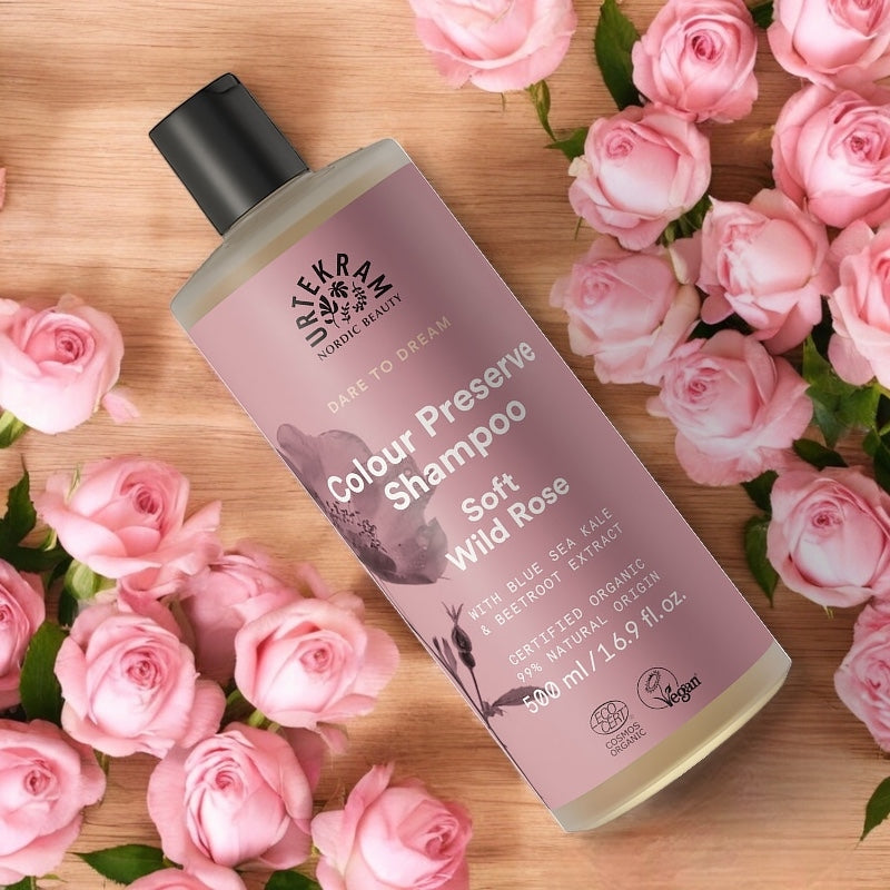 Shampooing BIO à la rose - cheveux colorés