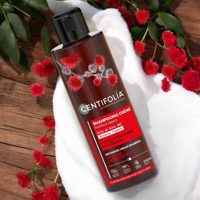 Centifolia - Shampooing crème réparateur BIO ricin & kératine 200ml