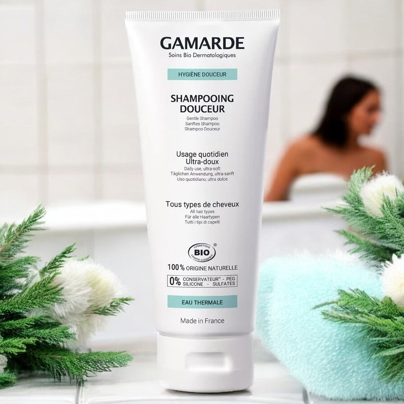 Gamarde - Shampooing douceur BIO - ultra-doux - tous types de cheveux - 200g