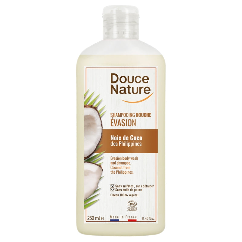 Douce Nature - Duschgel & Shampoo Auszeit Kokos BIO 250ml