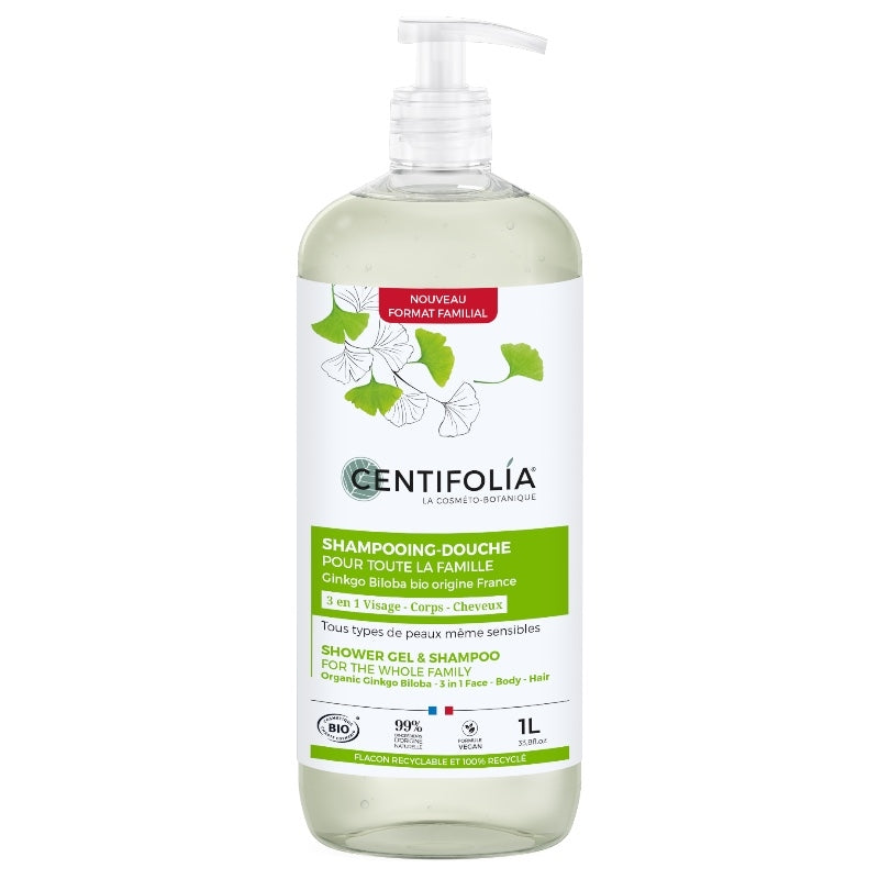 Centifolia - Familien-Duschshampoo Ginkgo Biloba BIO 1l