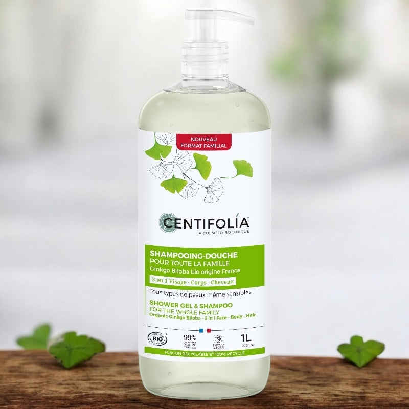 Centifolia - Familien-Duschshampoo Ginkgo Biloba BIO 1l