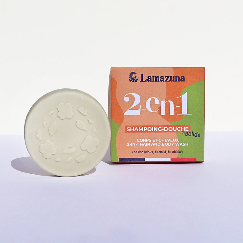 Festes 2-in-1 Dusch-Shampoo Haselnuss